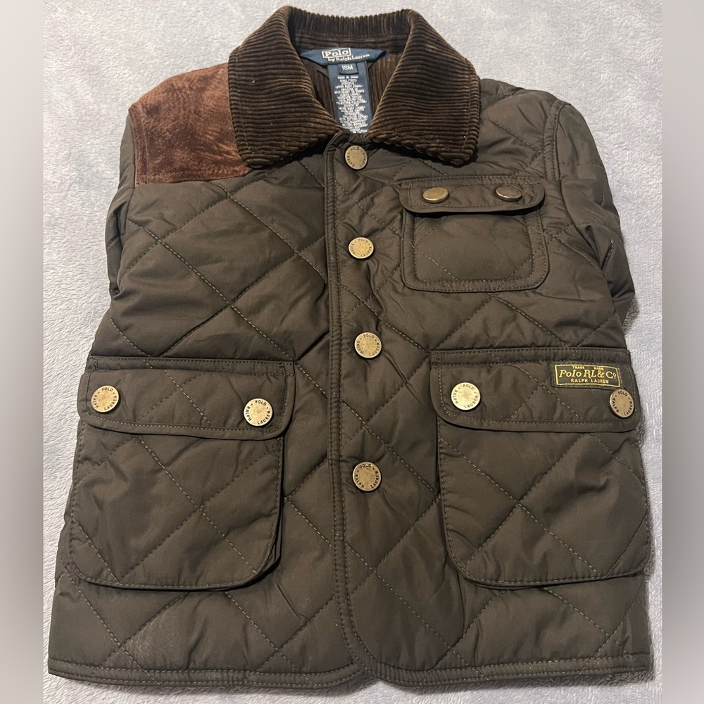 Polo Ralph Lauren Water-Repellent Quilted Barn Jacket with Matching Hat - Picture 3 of 7